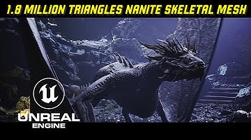 Unreal Engine 5.5 Dragon Nanite Skeletal Mesh