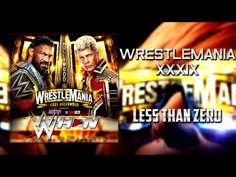 WWE WrestleMania 39 The Weeknd Less Than Zero Official Theme AE Arena Effects