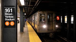 MTA New York City Subway: R68 & R211A B & D Train Action @ 161st Street-Yankee Stadium in The Bronx