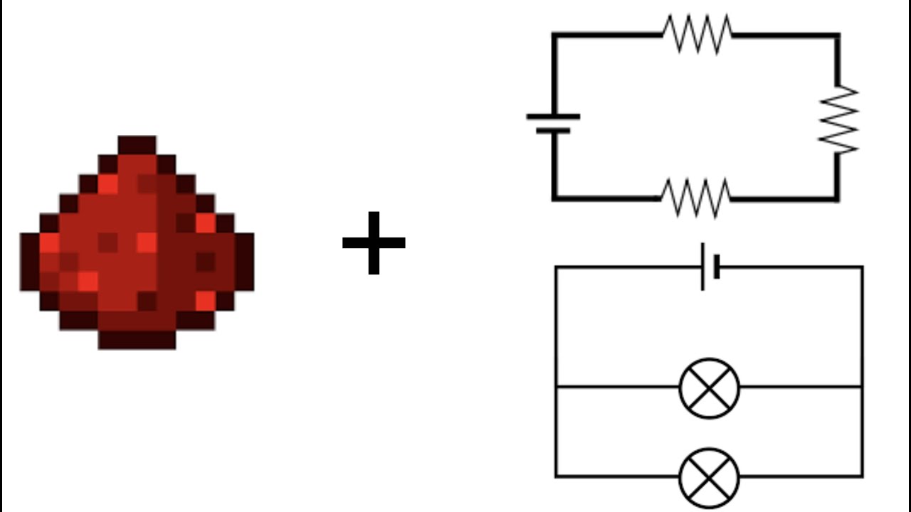 How To Make Parallel and Series Circuits With Redstone In Minecraft
