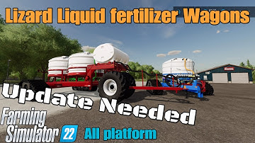 Lizard Liquid Fertilizer Wagons / mod voor alle platforms op FS22
