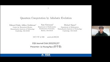Quantum Computation by Adiabatic Evolution