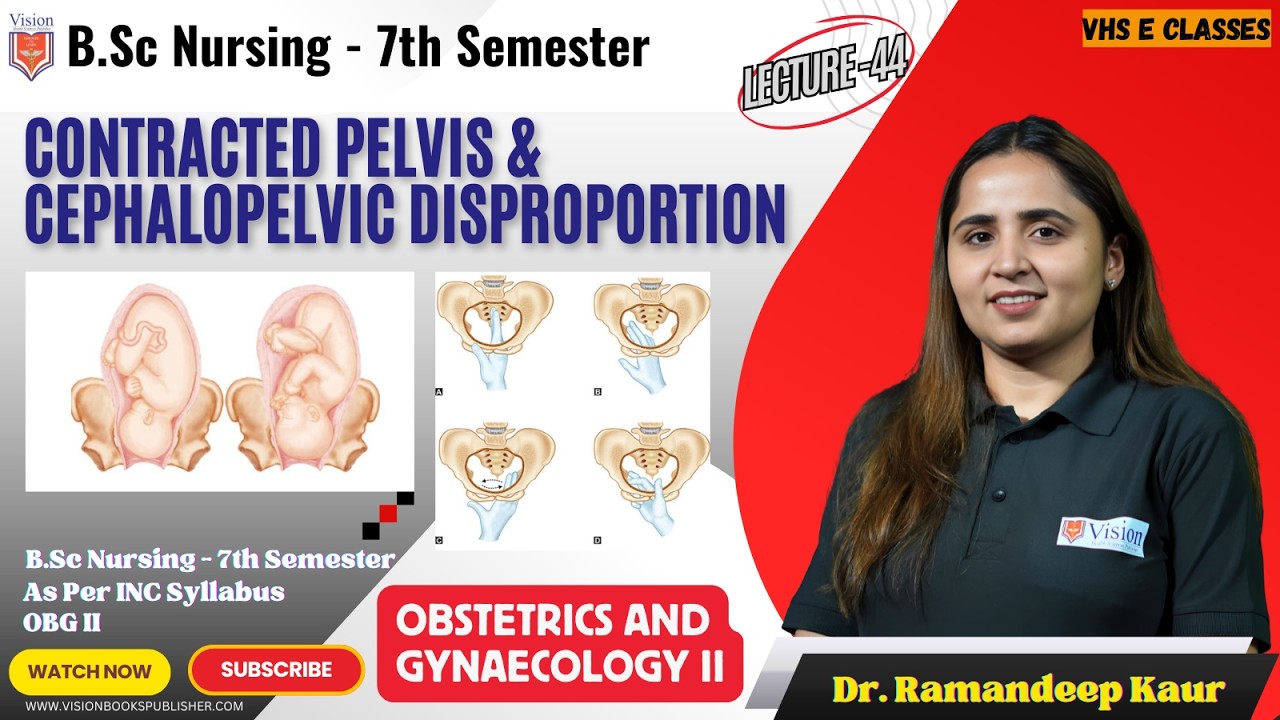Contracted Pelvis & Cephalopelvic Disproportion |  Lec 44 | BSc Nursing 7th Semester