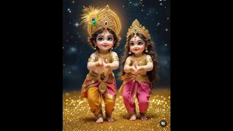 radha krishna status video #trending #krishna #cartoon #shorts #ai #radhakrishnasong #littlekrishna