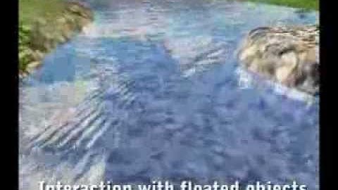 Feature-Based Vector Simulation of Water Waves