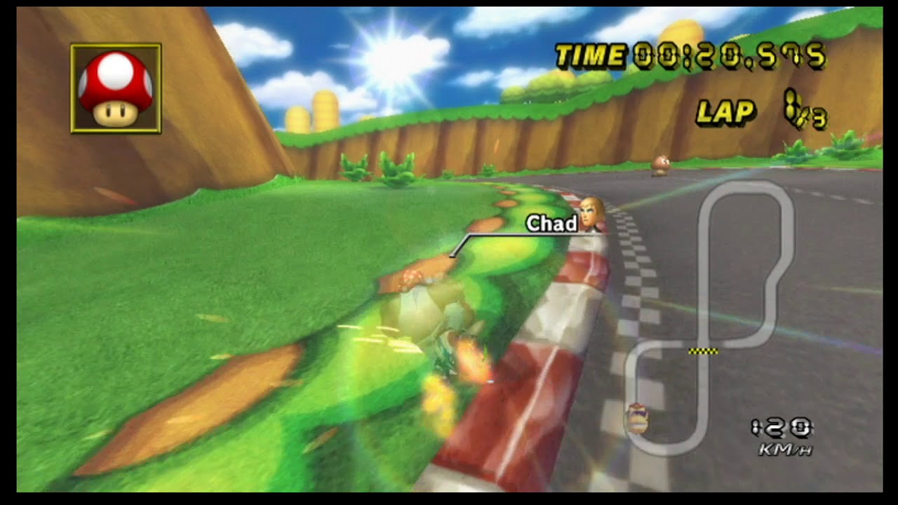 (MKWii WR) Mario Circuit (no-glitch) 