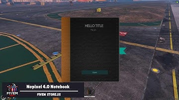 FiveM Notepad Script #fivem #nopixel #script