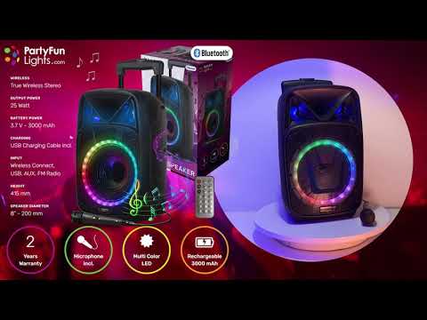 Discolamp Karaoke party speaker video