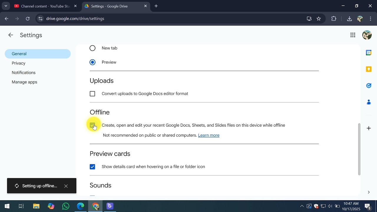 How To Use Google Drive Offline on a Laptop