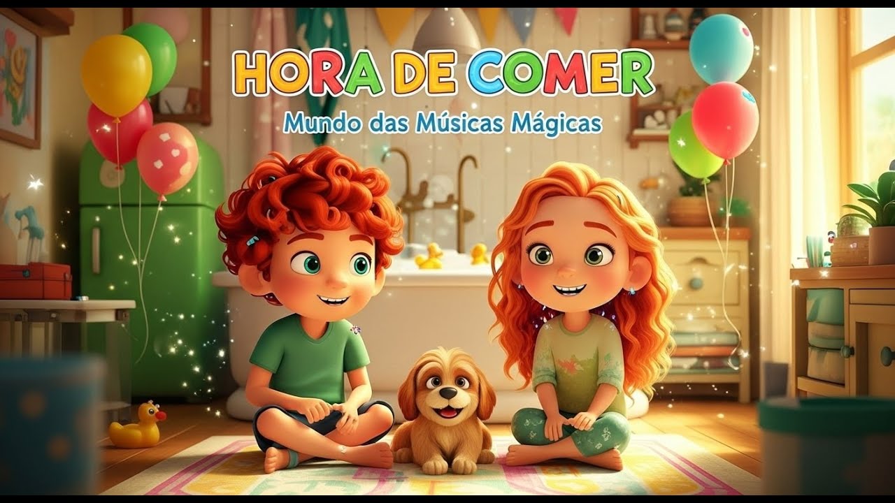 🎵🍉 MÚSICA INFANTIL — HORA DE COMER! 🍌 APRENDA FRUTAS E LEGUMES BRINCANDO | MUNDO DAS CANÇÕES MÁGICAS