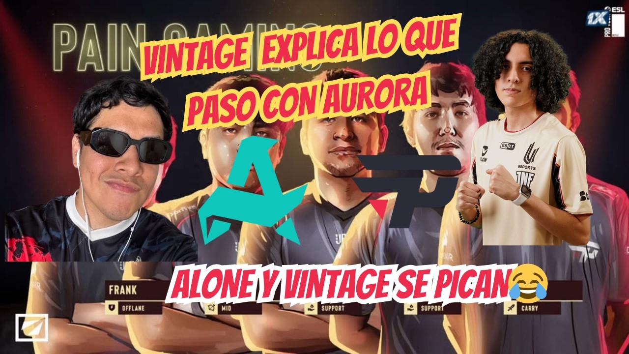 VINTAGE ANALIZA SU PARTIDA CON AURORA|| ALONE Y VINTAGE SE PICAN😂