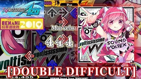 【DDR A20】 voltississimo [DOUBLE DIFFICULT] 譜面確認＋クラップ