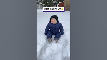 Thumbnail of Baby Babbling In The Snow ❄️🤣