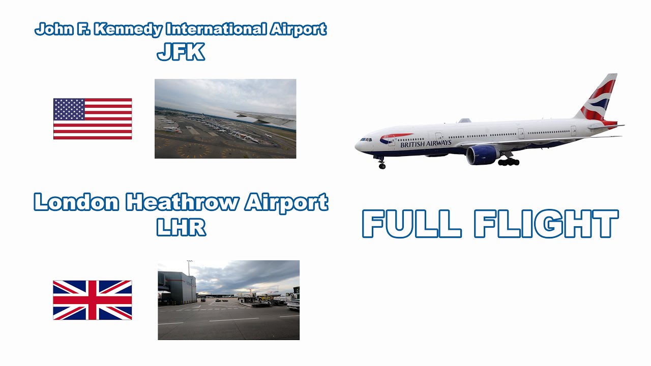 British Airways JFK LHR BA112 FULL FLIGHT in Transatlantic