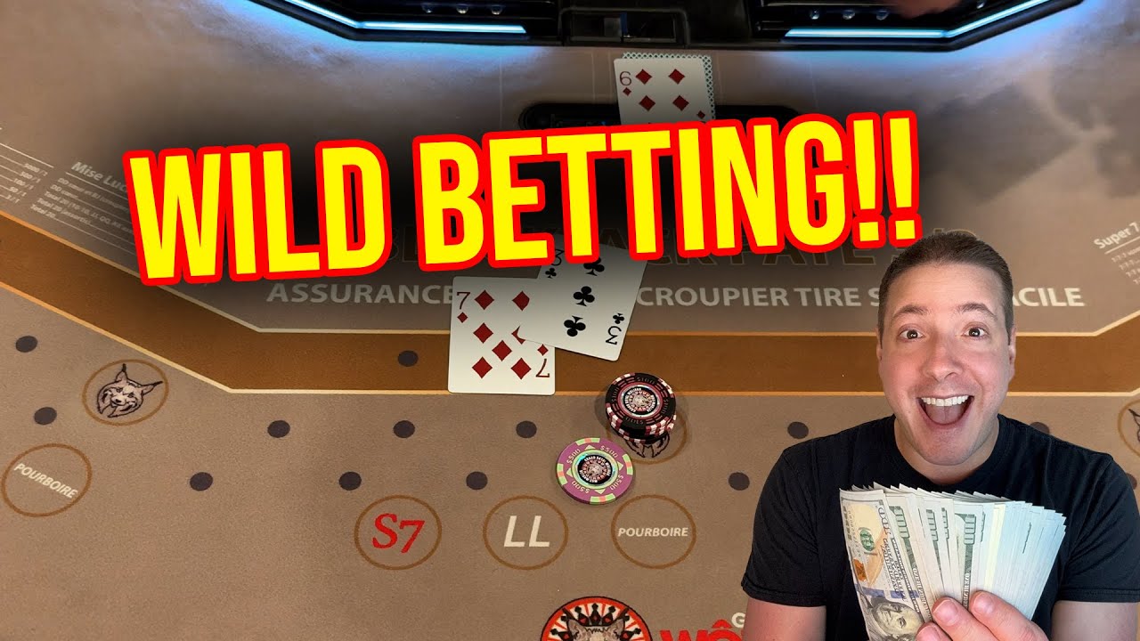 BETTING CRAZY MONEY ON BLACKJACK!! $1000 + A HAND!! 