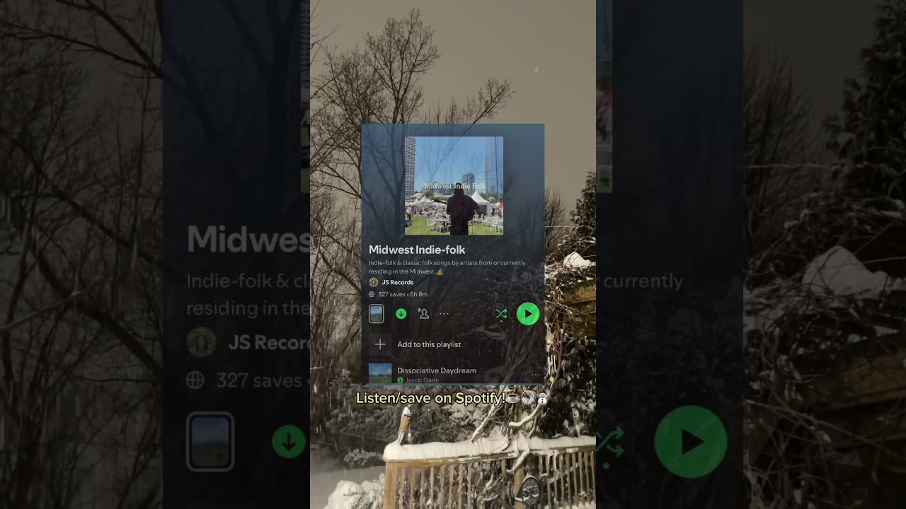 Soundtrack to winter in the Midwest!!🥶🌲