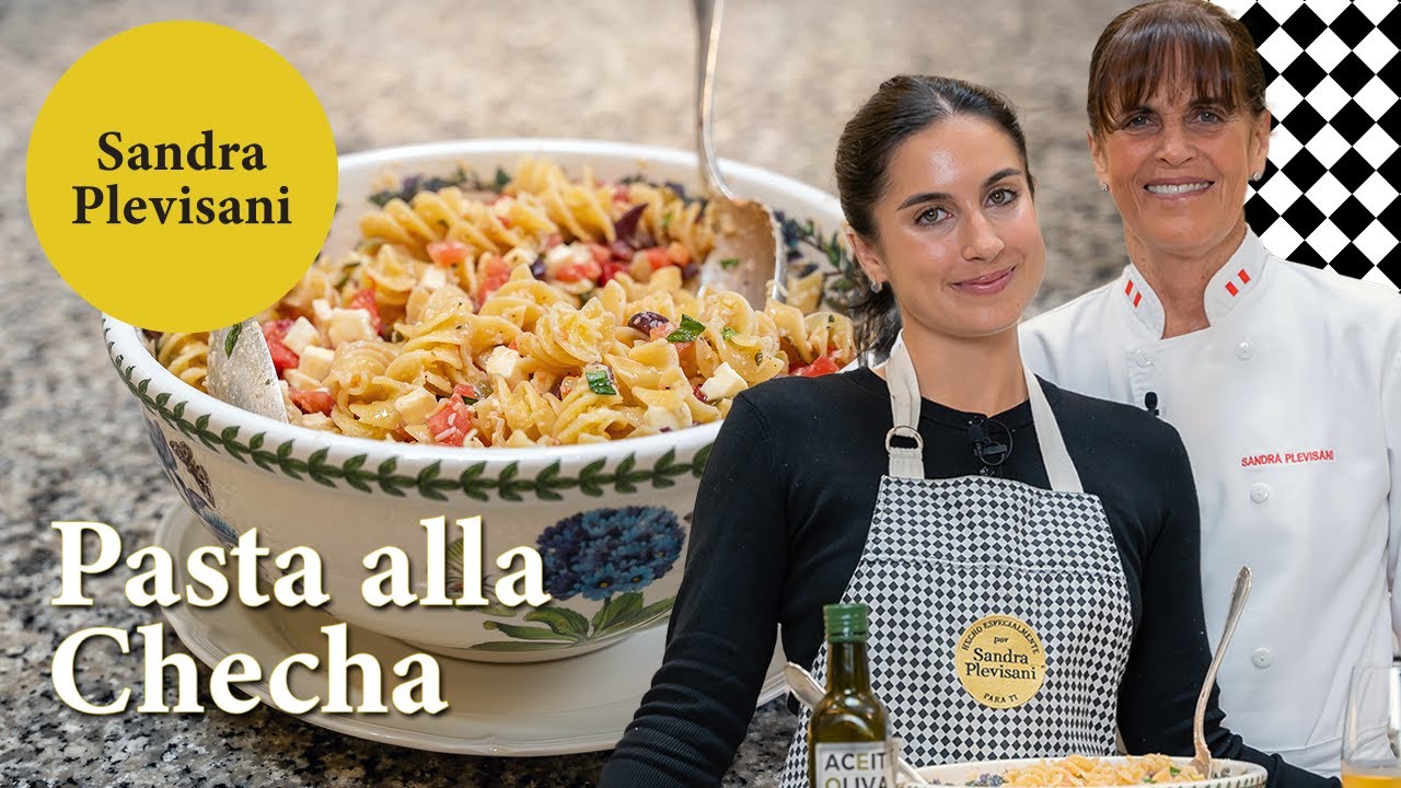 Pasta alla Checca con mi hija María | Sandra Plevisani