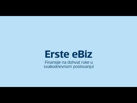 Erste eBiz electronic banking - Video tutorial