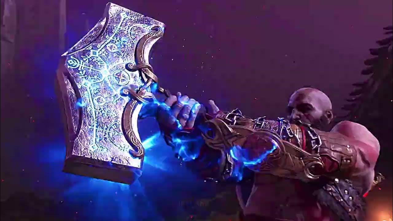 Kratos hold Mjolnir😱 Edit _ God Of War Ragnarok YouTube