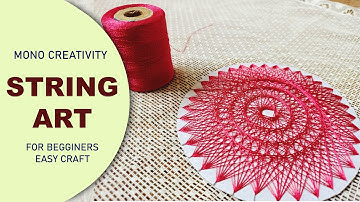 String art video for beginners Easy craft creative design