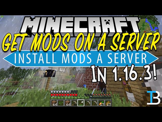 How To Add Mods to A Minecraft Server (1.16.3) - YouTube