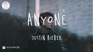 Video thumbnail of "Justin Bieber - Anyone (Lyric Video) If it's not you, it's not anyone"