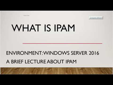 IPAM explanation  in details - IP Address Management