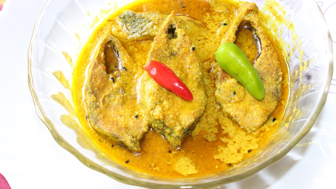Sarson Hilsa Fish Sorse Ilish Bengali Recipe Hilsa Fish with