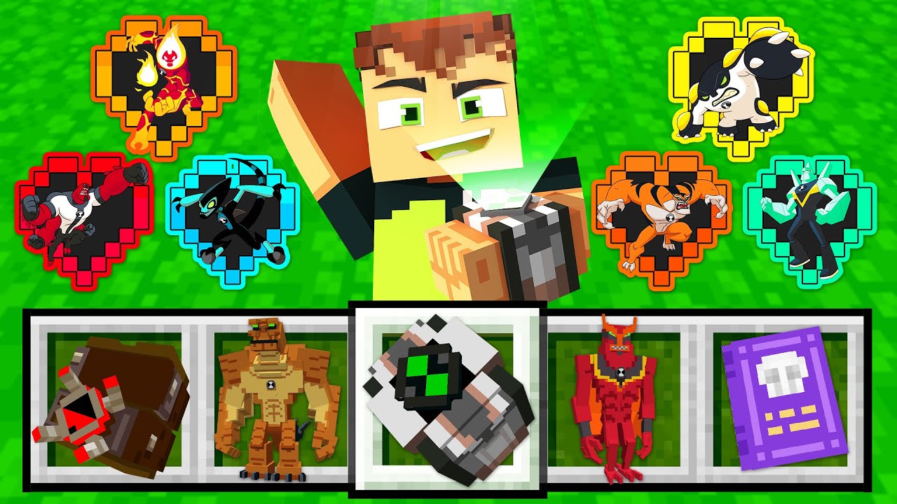 Consegui os CORAÇÕES do BEN 10 Reboot no Minecraft!