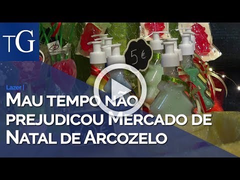 Mau tempo não prejudicou Mercado de Natal de Arcozelo