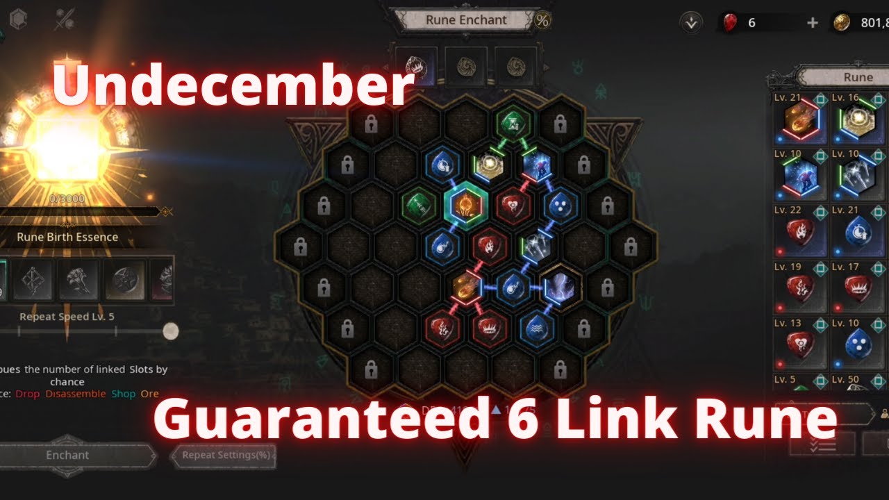 This is how I got my 6 slots skill rune plus other tips - Undecember 