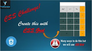 Build A Calculator Using CSS Grid (An Awesome Mini Project) | TechStorming #youtube #css #grid