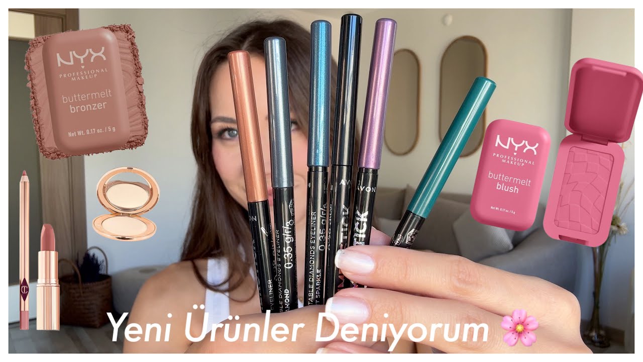 NYX BUTTERMELT BRONZER VE ALLIKLAR 💁‍♀️ AVON GLIMMERSTICK GÖZ KALEMİ, CHARLOTTE TILBURY ÜRÜNLERİ 😍