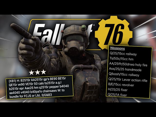 Fallout 76 - Guide For Understanding Legendary Trading