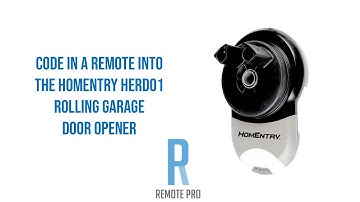 How to code/program In a Remote Into The HomEntry HERDO1 Rolling Garage Door Opener