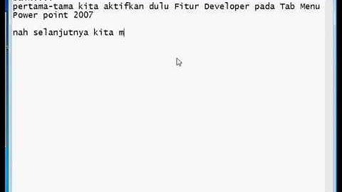 Membuat Soal Pilihan Ganda Interaktif powerpoint VBA Bagian 1