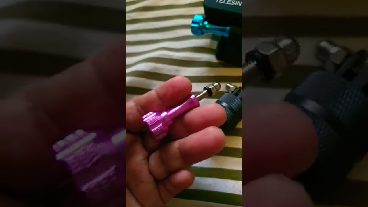 color aluminum alloy knob thumb screw mount accessories for gopro