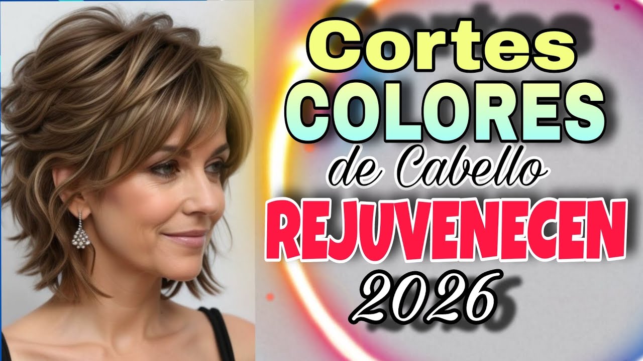 🔥REJUVENECE -10 años al Instante! 😱 CORTES de CABELLO y COLORES para MUJERES de +45 -55 -70 años ✂️