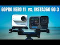 GoPro Hero 11 Black vs. Insta360 Go 3 - Video, Stabilization, and Audio Comparison