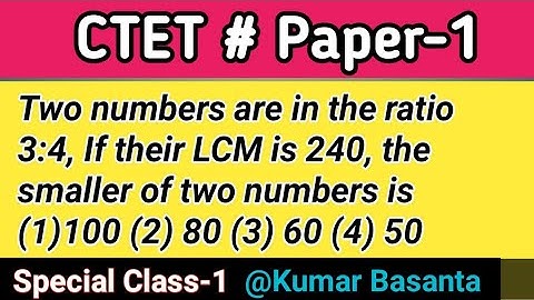 CTET#Paper-1 #Mathematics #Special Class-1#