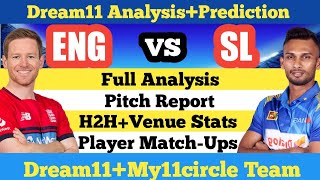 ENG vs SL | ENG vs SL Dream11 Team | ENG vs SL My11circle Team | ENG vs SL Match