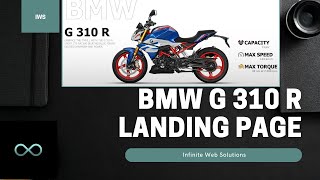 BMW G 310 R Bike Webpage | HTML, CSS, JS | Full Build