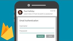 Ionic 3 - Firebase Email Login/Authentication - Durasi: 16.12. 