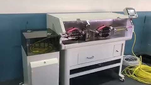 Fully Automatic multi core sheath wire cutting stripping machine with Wire Coiling Machine WPM 680 3