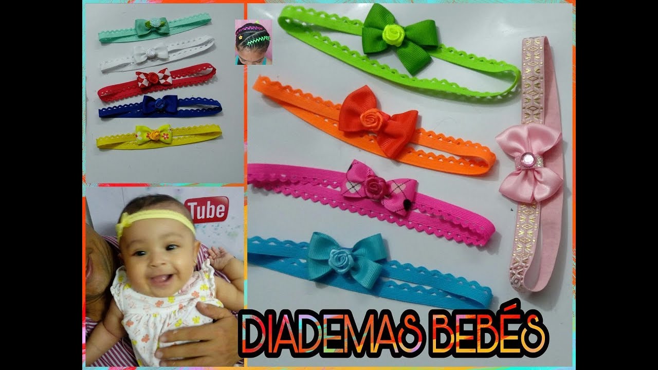 Como hacer diademas para bebes