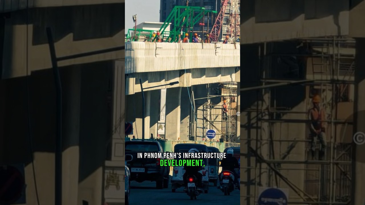 Massive NEW BRIDGE being built in Phnom Penh 