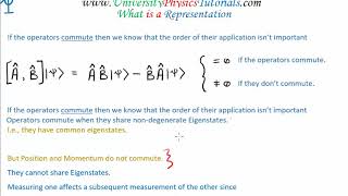 Representations in Quantum Mechanics 4/5