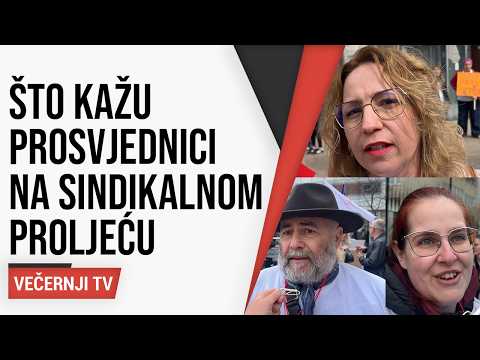 Prosvjednici na "Sindikalnom proljeću": "Zanemareni smo, vlada nam daje mrvice"