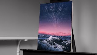 Painting Ethereal Stars Over the Mountains with Acrylics - Paint with Ryan