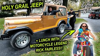 FOUND: Holy Grail Jeep + Lunch With Motorcycle Legend Rick Fairless!